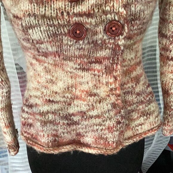 Sleeping On Snow Anthropologie Wool Blend Cardigan Sweater Women’s Small Boho - Picture 5 of 11